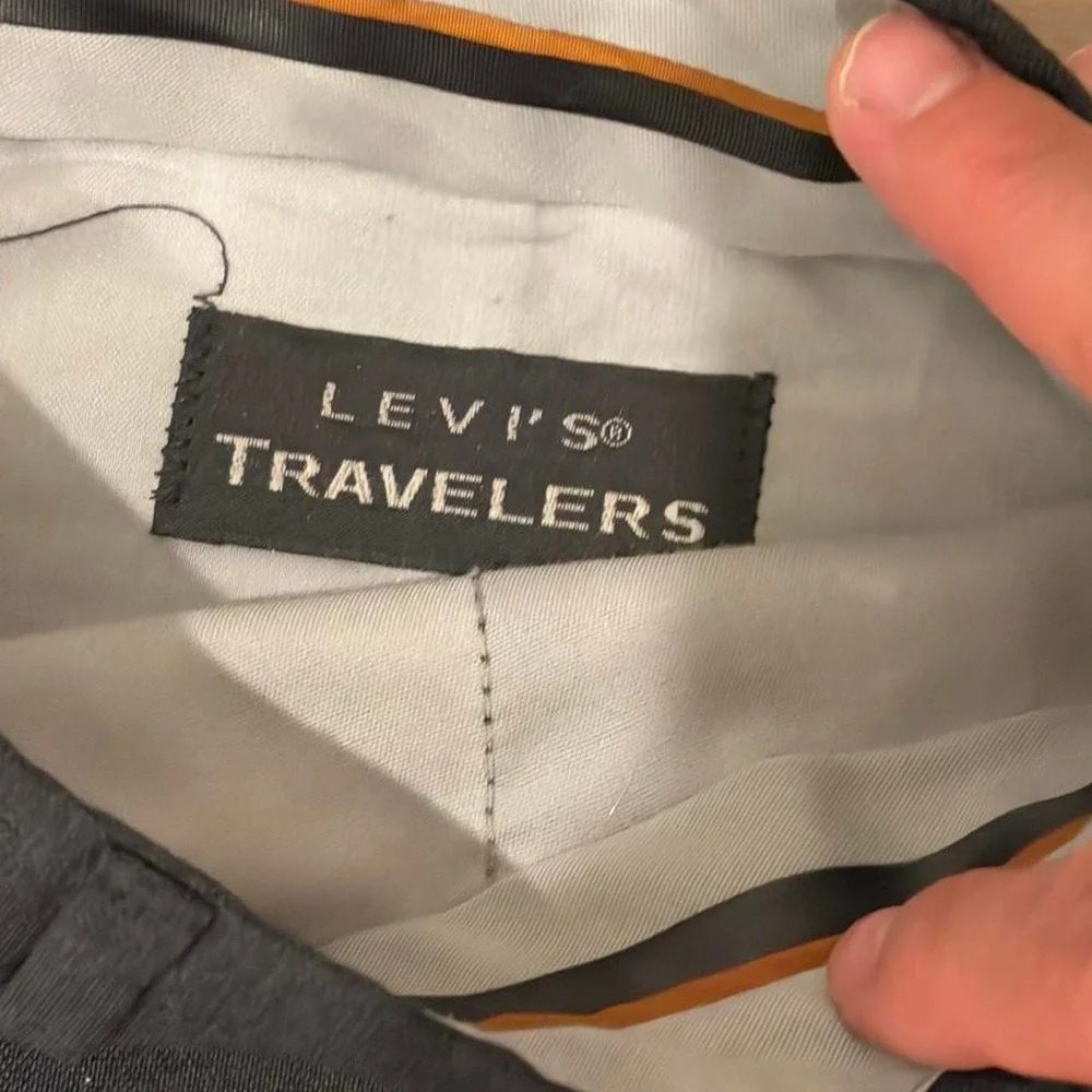 'Levi's Travelers vintage men's straight leg gray dress pants 36x31